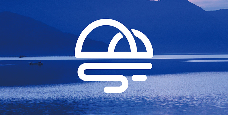 石門藍鎮(zhèn)logo設計